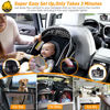 Picture of Baby Car Camera 2-Pack for Seat: Adjustable Infant Car Camera Easy Setup for Family with 2 Cars - HD 1080P Crystal Night Vision Backseat Camera for Two Kids