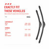 Picture of OEM Quality Performance Premium wiper blades 22 16,All-Season Auto Replacement Windshield Wiper Blades,Fit Hyundai Accent 2011-2016,KIA Rio 2016-2011,Nissan NV200 2013-2020+More Cars