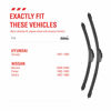 Picture of OEM Quality Performance Premium wiper blades 19 18,All-Season Auto Replacement Windshield Wiper Blades,Fit Mini Cooper 2015-2020,FIAT 124 Spider 2017-2020,Mazda Miata 2016-2020+More Cars