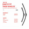 Picture of OEM Quality Performance Premium wiper blades 22 17,All-Season Auto Replacement Windshield Wiper Blades,Fit Chevrolet Cobalt 1999-2010,Nissan Sentra 2003-2006,Subaru Impreza 2004-2007+More Cars