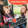 Picture of PILLANI Kids Travel Tray for Car - Car Seat Tray for Kids Travel, Car Trays for Kids Roadtrip Essentials, Carseat Table Tray for Kids Road Trip Activities - Toddler Lap Desk Organizer for Airplane
