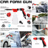 Picture of AUTODECO 40Pcs Car Wash Detailing Kit Cleaning Kits with Foam Gun Sprayer Vacuum with Long Cord Drill Brush Large Wash Mitt Towels Complete Interior Exterior Car Washing Supply Set Black