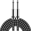 Picture of New bee Guitar Cable 10 ft Electric Instrument Cable Bass AMP Cord 1/4 Straight to Straight for Electric Guitar, Bass Guitar, Electric Mandolin, Pro Audio