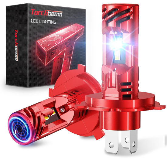 Picture of Torchbeam 9003 Fog Bulbs Combo, H4/9003 Fog Light for ATVS, Fog Powersports Bulbs 50000HRS Lifespan, Pack of 2