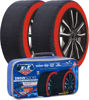 Picture of K&K Automotive Snow Socks for Tires - Pro Series for Ultimate Grip Alternative for Tire Snow Chain - Snow Traction Device for Passenger Cars SUVs Trucks Winter Emergency Accessory (Medium)