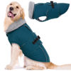 Picture of Lelepet Warm Dog Coat Reflective Dog Fleece Vest Waterproof Dog Jacket Windproof Dog Winter Coat Dog Cold Weather Coat with Adjustable Buckle Large Dog Coat Dog Snowsuit Dog Coat for Extra Large Dogs