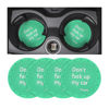 Picture of 8sanlione Car Cup Coaster, 4Pcs 2.75 Inch Auto Cup Holder Insert Coasters, Anti-Slip Waterproof Embedded Drink Mat, Automotive Interior Accessories for Men and Women (D Light Green/4PCS)