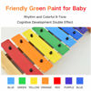 Picture of MUSICUBE Xylophone with Harmonica for Kids Orff Instruments Wooden Xylophone with Mallets Toddler Baby Musical Instrument Educational Music Toys Christmas Day Gifts for Boys Girls
