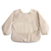 Picture of mushie Long Sleeve Baby Bib | Mess Free & Waterproof Fabric for Toddlers | Adjustable Fit for Ages 6-24 Months (Sun)