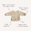 Picture of mushie Long Sleeve Baby Bib | Mess Free & Waterproof Fabric for Toddlers | Adjustable Fit for Ages 6-24 Months (Sun)