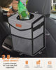 Picture of Pritent Car Trash Can with Lid, Cute Leakproof Car Trash Garbage Bag Hanging Vehicle Trash Bin Small Portable Automotive Garbage Cans Organizer for Back/Front Seat/Console(2.8 Gallons,Grey)