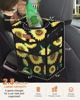 Picture of Pritent Car Trash Can with Lid, Cute Leakproof Car Trash Garbage Bag Hanging Vehicle Trash Bin Small Portable Automotive Garbage Cans Organizer for Back/Front Seat/Console(2.8 Gallons,Sunflower)