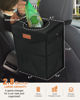 Picture of Pritent Car Trash Can with Lid, Cute Leakproof Car Trash Garbage Bag Hanging Vehicle Trash Bin Small Portable Automotive Garbage Cans Organizer for Back/Front Seat/Console(2.8 Gallons,Black)