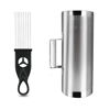 Picture of Soulmate Guiro Instrument 12"x5" Stainless Steel Guiro Latin Percussion Instrument with Scraper Professional Band Accompaniment Guiro Shaker Instrument