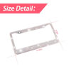 Picture of Bling Car License Plate Frame, Sparkly Rhinestone Stainless Steel License Plate Cover/Holder, Universal for Most Cars, SUVs, Vehicles with Screw Set, Auto Accessories for Women (AB Color)