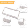 Picture of Bling Car License Plate Frame, Sparkly Rhinestone Stainless Steel License Plate Cover/Holder, Universal for Most Cars, SUVs, Vehicles with Screw Set, Auto Accessories for Women (AB Color)