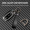 Picture of Turcee Leather Car Keychain - Carbon Fiber Interior Key Fob with Anti-Lost D-Ring - Car Accessory Key Ring (Black)