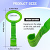 Picture of 4 PCS 4 Colors Plastic Baby Crib Pull Rings Kids Walking Exercises Assistant Stand Up Rings Baby Cot Hanging Rings for Infant Baby Toddler Practice Tool