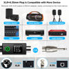 Picture of Bietrun XLR Wireless Microphone, UHF Dual Handheld Dynamic Metal Mic Set with XLR Rechargeable Receiver, XLR to 1/4'' Adapter, for Karaoke, Church, Wedding, Party Singing(160 ft Range)(Auto Connect)