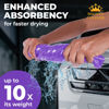 Picture of Premium XL Shammy Towel for Car - 2pk (34”x25”) - Super Absorbent Chamois Towel for Car - Spots & Scratch-Free Shammy Cloth for Car Drying - Reusable Car Drying Towel