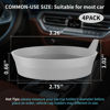 Picture of ME.FAN Car Coasters [4 Pack] Silicone Car Cup Coasters/Cup Mats - Universal Non-Slip Recessed Car Interior Accessories - Car Cup Holder Insert Coasters Light Grey