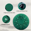 Picture of Steel Tongue Drum Kids Instrument: Musical Metal Tank Drums Set 6 Inch 8 Notes C-Key for Meditation Yoga Education Percussion with Bag, Music Book, Mallets, Finger Picks(Green)