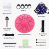 Picture of Steel Tongue Drum Kids Instrument: Musical Metal Tank Drums Set 6 Inch 8 Notes C-Key for Meditation Yoga Education Percussion with Bag, Music Book, Mallets, Finger Picks(Pink)