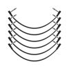 Picture of GOGHOST 12 Inch Guitar Patch Cables 6 Pack, 1/4" TS Right Angle Effect Pedal Flat Cables, Pedal Board Patch Cables, Black