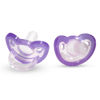 Picture of RaZbaby JollyPop Baby Pacifier for Newborns 0-3m - Soft BPA Free Medical Grade Silicone Made in The USA with a Durable one Piece Construction - Dishwasher Safe Easy to Sterilize - Lavender, Pack of 2