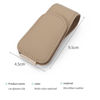 Picture of CHOSMOYI Magnetic Leather Sunglass Holder for Car, Sunglasses Clip for Car Visor, Auto Interior Accessories Universal for Different Size Eyeglasses (Beige)