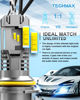 Picture of TECHMAX 9007 Bulbs, 9007/HB5 Fog Light 400% Brighter 6500K, Pack of 2