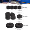 Picture of Facmogu 23PCS Cymbal Replacement Accessories, Cymbal Stand Felts, Drum Cymbal Felt Pads Include Wing Nuts, Washers, Cymbal Sleeves & Drum Key - Black