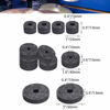 Picture of Facmogu 23PCS Cymbal Replacement Accessories, Cymbal Stand Felts, Drum Cymbal Felt Pads Include Wing Nuts, Washers, Cymbal Sleeves & Drum Key - Gray