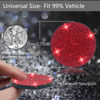Picture of NBTEPEM 4pcs Bling Car Cup Holder Coaster, 2.75 inch Anti-Slip Shockproof Universal Fashion Car Coasters Insert Bling Crystal Rhinestone Automotive Interior Accessories for Women (4 pcs, Red)