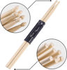 Picture of OIETON 2 Pairs Drum sticks 7A Classic Maple Wood Drumsticks Wood Tip Drumstick for Adults Kids and Beginners