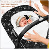 Picture of Yoofoss Baby Car Seat Cover Winter Carseat Canopies Cover to Protect Baby from Cold Wind, Super Warm Plush Fleece Baby Carrier Cover for Infant Boys Girls Stars