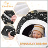 Picture of Yoofoss Baby Car Seat Cover Winter Carseat Canopies Cover to Protect Baby from Cold Wind, Super Warm Plush Fleece Baby Carrier Cover for Infant Boys Girls Stars