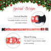 Picture of Christmas Dog Collar with Buckle Adjustable Safety Nylon Collars for Small Medium Large Dogs, Cute Stylish Girl Boy Christmas Dog Collar (Christmas Red,M)