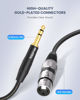 Picture of tisino Female XLR to 1/4'' TRS Microphone Cable, 6.35mm Stereo Jack to 3-pin XLR Female Balanced Interconnect Micphone Cable - 15FT