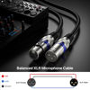 Picture of EBXYA XLR Microphone Cable - XLR Male to Female Cable 6ft 6-Pack with 3-Pin Balanced XLR Cables for Mic Mixer, Recording Studio, Speaker