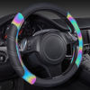 Picture of CAR PASS Line Rider Microfiber 13.5-14 Inch Leather Sporty Steering Wheel Cover Universal Fits for 95% Truck,SUV,Cars, Anti-Slip Safety Comfortable Desgin (Black Reflective)