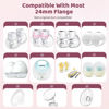 Picture of Nursi Luna Flange Inserts 10PCS 13/15/17/19/21mm for 24mm Flange/Shield of Most Pumps, Flange Sizing Kit Silicone Flange Insert, Breastfeeding Essentials Kit for New Moms