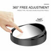 Picture of 2 pcs Blind Spot Mirrors, 2" Round HD Glass Convex 360° Wide Angle Side Rear View Mirror with ABS Housing for Cars SUV and Trucks, Black, Pack of 2