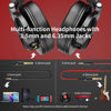 Picture of OneOdio A71 Hi-Res Studio Recording Headphones - Wired Over Ear Headphones with SharePort, Monitoring & Mixing Foldable Headphones with Stereo Sound (Red)