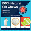 Picture of 100% Natural Yak Cheese Himalayan Made Dog Chews All Breeds - Lactose Free Yak Chews for Small, Medium & Large Dogs - Dental Cleaning Dog Chews Aggressive Chewers - Long Lasting Odor & Gluten Free
