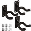 Picture of Guitar Wall Mount Guitar Hanger Acoustic Electric Guitar hanger Bass Ukulele Black hook Metal Holder Hangers