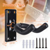 Picture of Guitar Wall Mount Guitar Hanger Acoustic Electric Guitar hanger Bass Ukulele Black hook Metal Holder Hangers