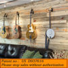 Picture of Guitar Wall Mount Guitar Hanger Acoustic Electric Guitar hanger Bass Ukulele Black hook Metal Holder Hangers
