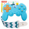 Picture of Cool Remote Game Control Teething Toy for Babies 0-6 6-12 Months,Game Controller Teether for Gamer Parents,Baby's First Valentines Day Gifts,Silicone Remote Chew Toys（Blue