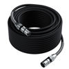 Picture of XLR to XLR Cable 150 Feet, Premium XLR Microphone Cable, Long Heavy Duty 22AWG OFC XLR Male to Female Cord, 3-Pin Shielded Mic Speaker Cable, Zinc Alloy Connectors, Metal Spring SR, Black